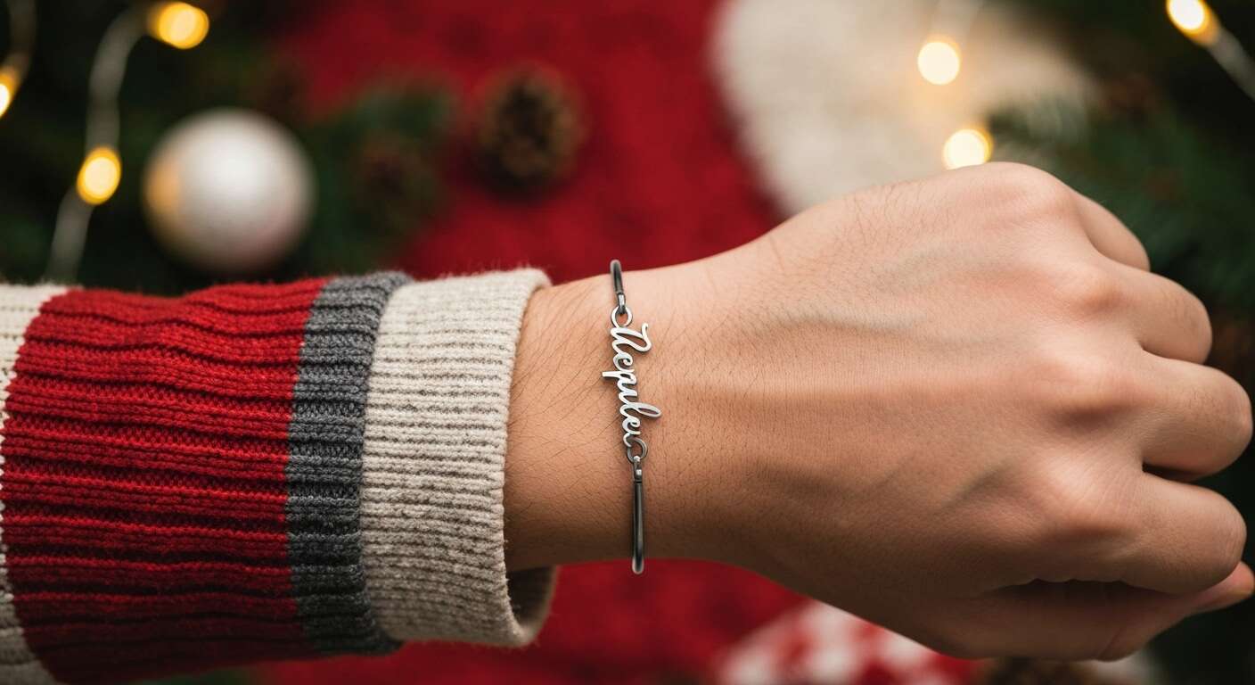 Le bracelet pr&eacute;nom pour homme : un cadeau unique