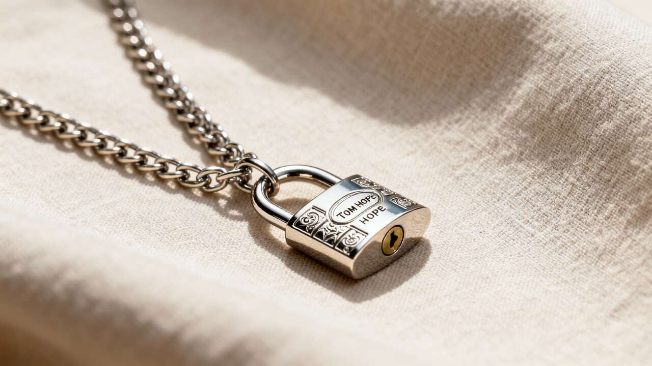 Collier cadenas par Tom Hope : l&rsquo;accessoire incontournable