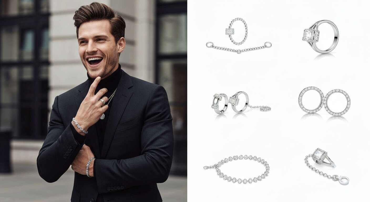 L'&eacute;l&eacute;gance moderne des bijoux en or blanc