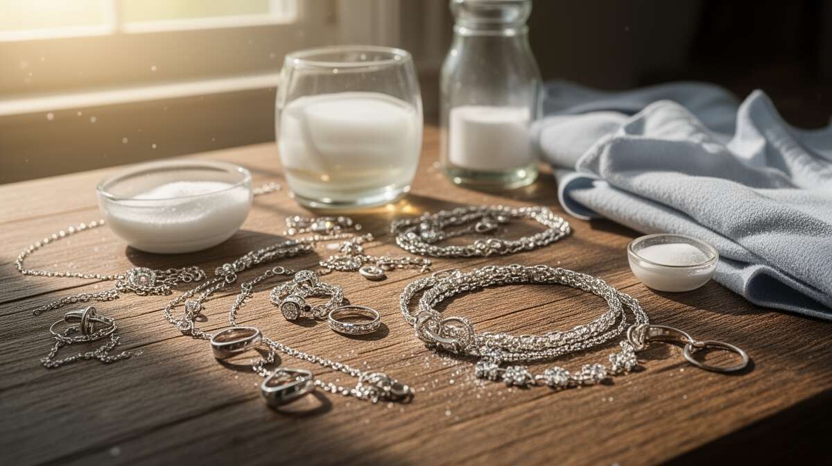 Astuces maison pour nettoyer les bijoux en argent