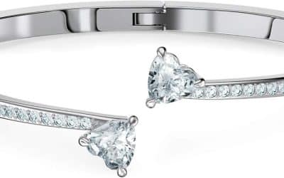 Avis Swarovski bracelet-jonc Mesmera Attract blanc en métal rhodié