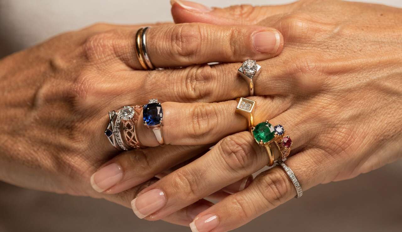 Signification des bagues selon les doigts