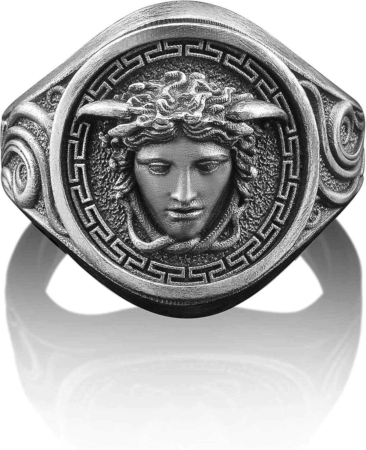 Avis sur la bague grecque Medusa en argent 925 : une chevalière mythologique boho