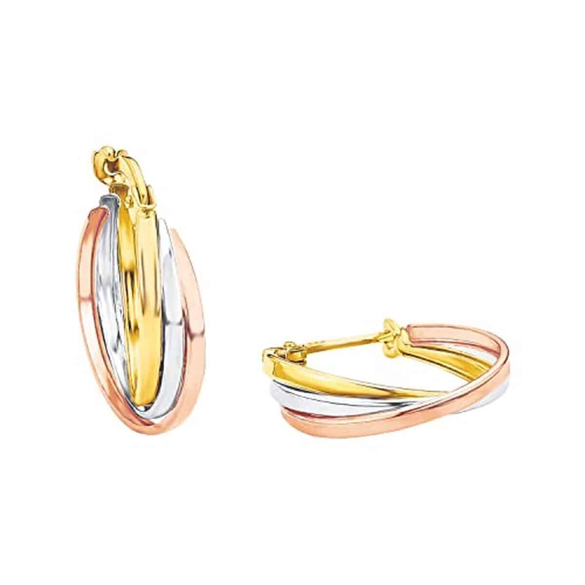 Avis sur les boucles d'oreilles tricolores Amor 24 cm