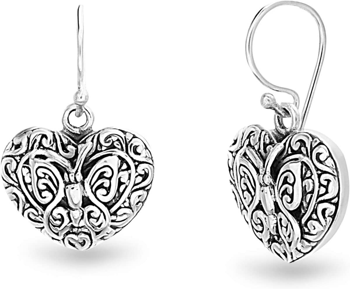 Avis sur les boucles d'oreilles Willowbird en argent texturé