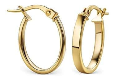 Avis sur les boucles d&rsquo;oreilles créoles Miore en or jaune 9 carats