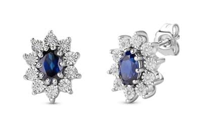 Avis sur les boucles d&rsquo;oreilles Miore fleurs saphir et diamants naturels