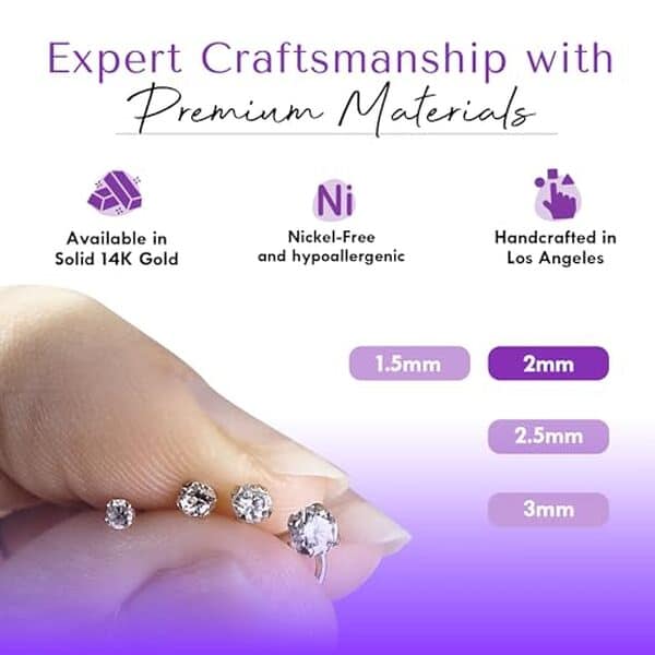 Découvrez notre avis sur le piercing de nez spirale en or blanc 14 cts avec diamant 2 mm. Apprenez pourquoi ce bijou élégant est un choix parfait pour sublimer votre style.