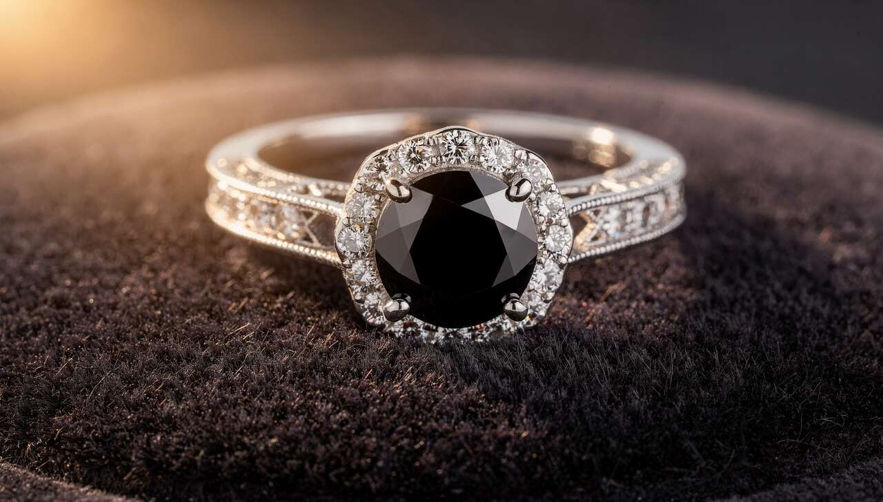 Diamants noirs dans la joaillerie moderne