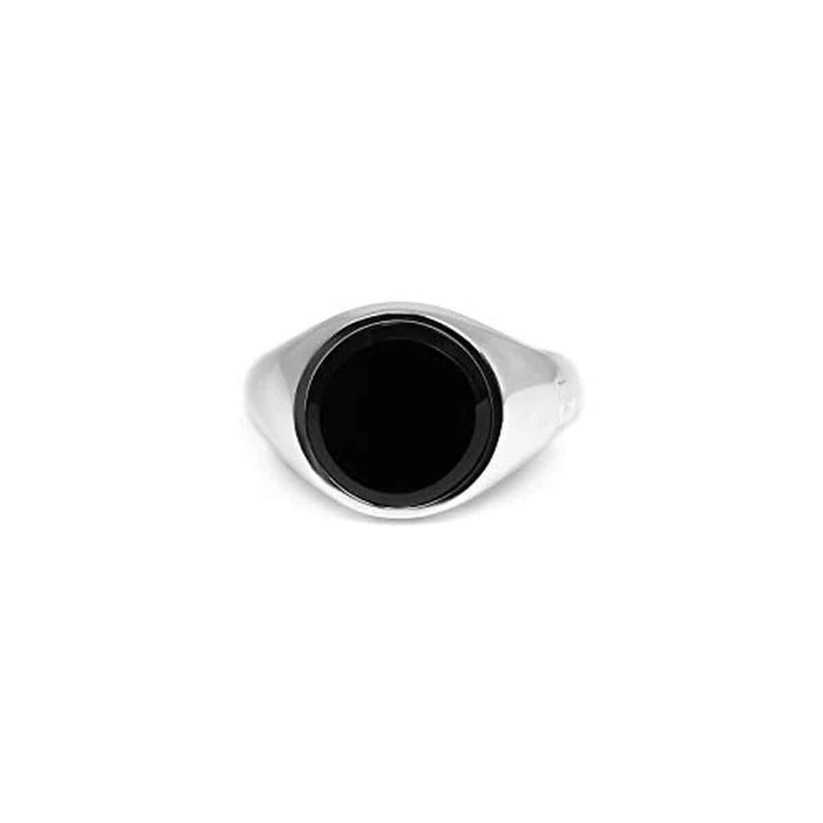 Avis sur la bague chevalière homme Sprezzi Fashion : onyx noire en argent 925