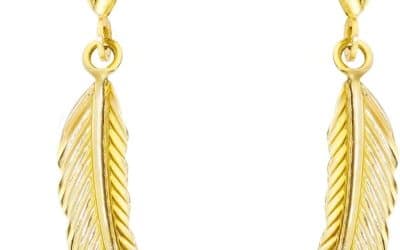 Avis : boucles d’oreilles plume Lucchetta en or 9 carats