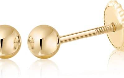 Avis sur les boucles d’oreilles pour enfant en or 10-18 ct avec fermoir sécurisé