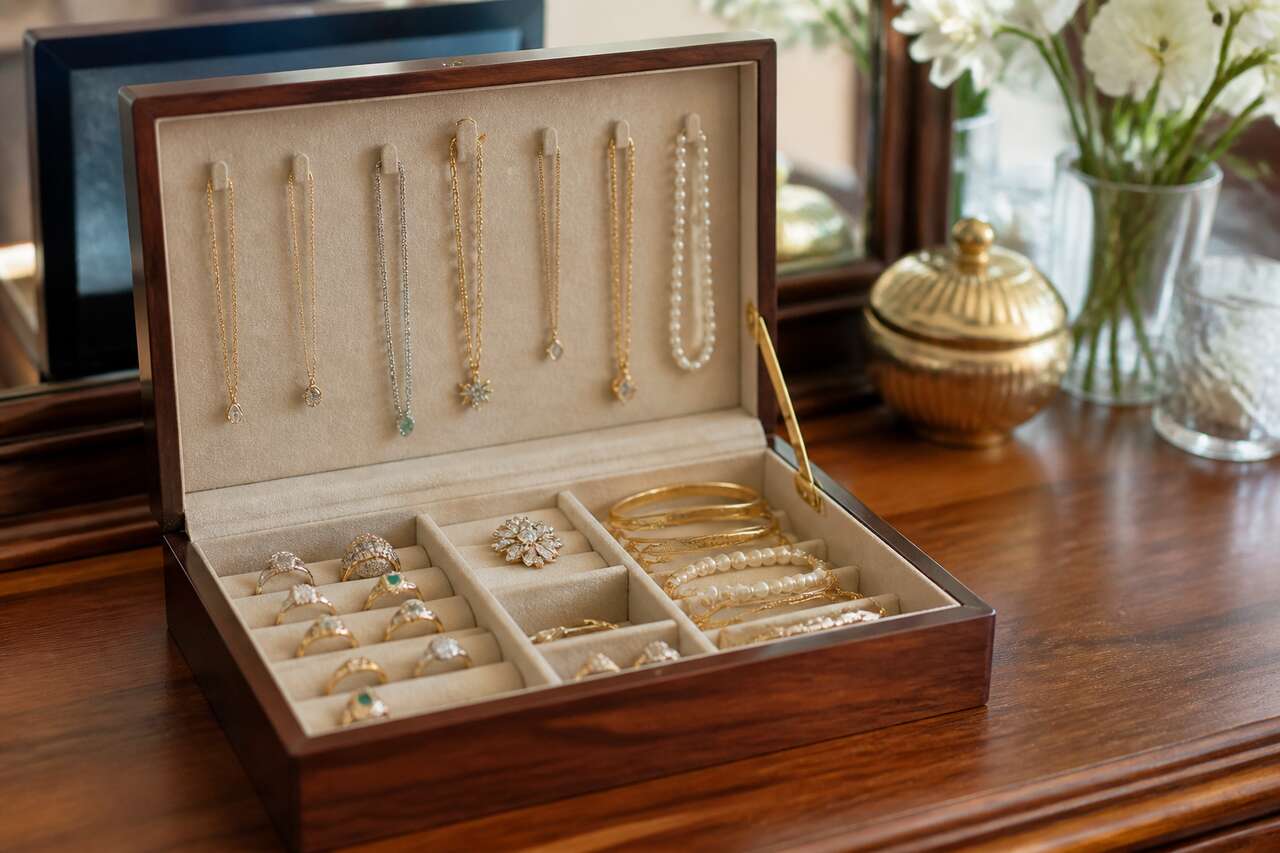 Utiliser des boîtes à bijoux pour une organisation optimale