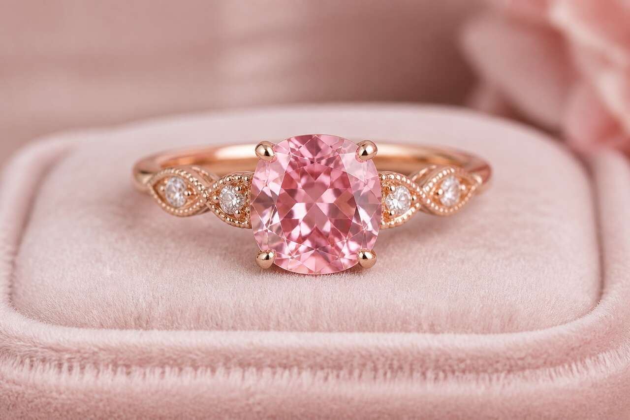 Bague en diamant rose: styles, m&eacute;taux et mise en valeur de la couleur