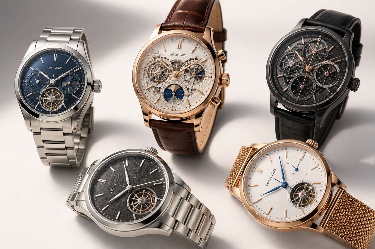 Tendances 2026: tailles, mat&eacute;riaux, complications et styles qui montent