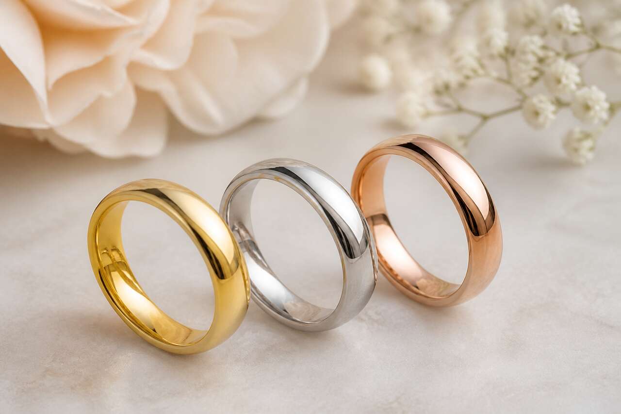 Or 18 carats: le choix polyvalent selon la couleur