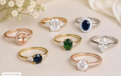 Différents types de bagues serties : guide des styles et designs