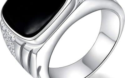 Avis : bague homme JO Wisdom en argent avec onyx et zirconium
