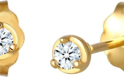 Avis boucles d&rsquo;oreilles Elli DIAMONDS en or jaune 585