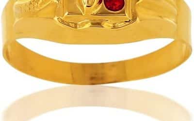 Avis : chevalière AvenueDuBijou or jaune 18 carats rubis serpent