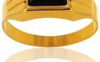 Avis : chevalière Homme AvenueDuBijou en or jaune et onyx