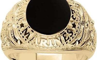 Avis chevalière us marines onyx 1001 Bijoux