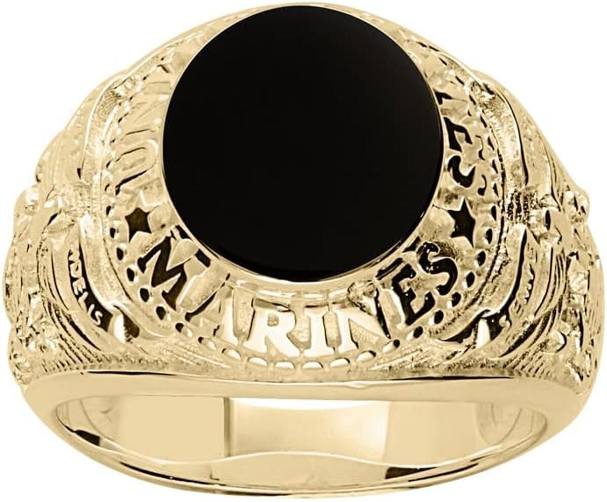 Avis chevalière us marines onyx 1001 Bijoux