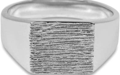 Avis sur la chevalière minimaliste en argent sterling 925 de fabrication allemande