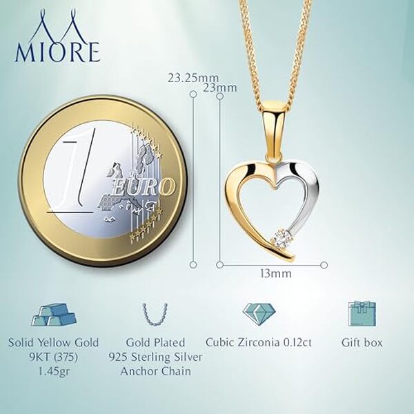 Découvrez notre avis complet sur le pendentif cœur Miore en or bicolore et zirconium : qualité, design et prix pour cet bijou élégant.