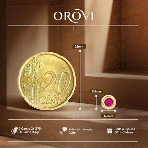 Découvrez notre avis complet sur les boucles d'oreilles Orovi 9 carats rubis : qualité, design et prix. Tout ce qu'il faut savoir avant d'acheter. 