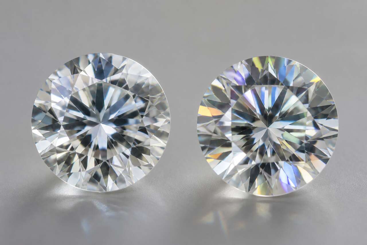 Diff&eacute;rencier les simulants courants: zirconium et moissanite