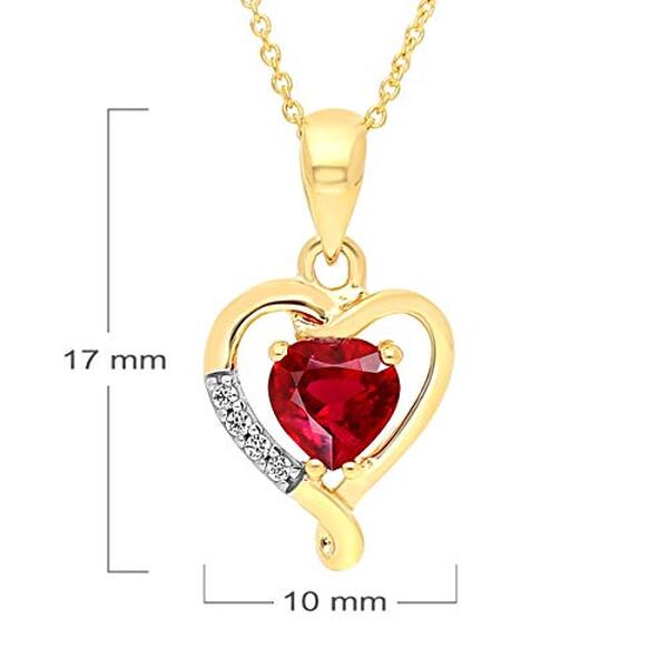 Découvrez notre avis complet sur le collier cœur en or jaune 9 carats de Planetys orné d'un rubis naturel : qualité, design et authenticité au meilleur prix.