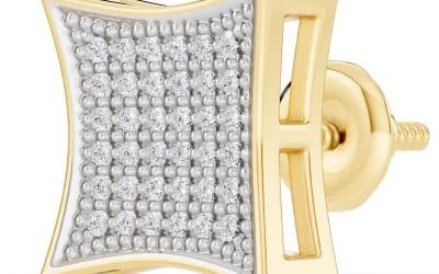 Avis : boucles d&rsquo;oreilles Dazzlingrock Collection en or blanc 14 carats
