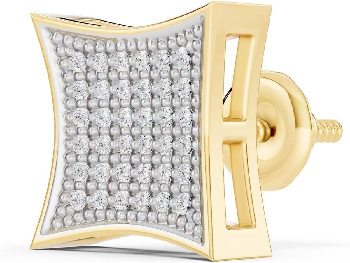 Avis : boucles d'oreilles Dazzlingrock Collection en or blanc 14 carats