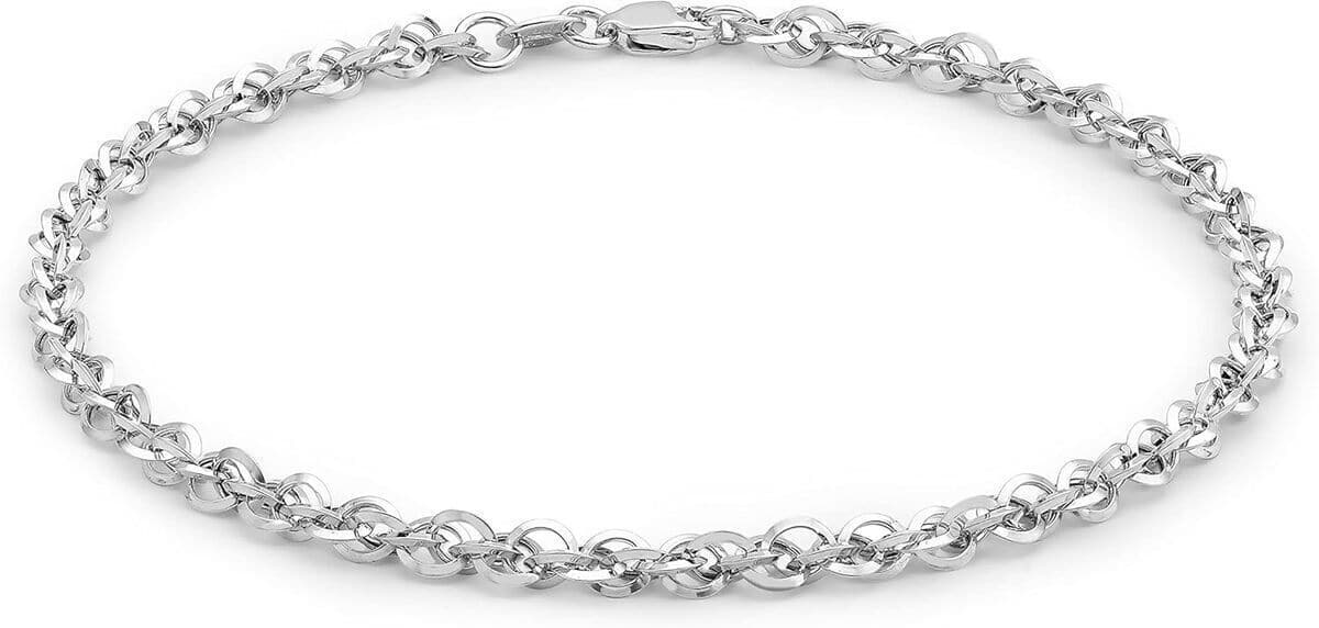 Avis bracelet Carissima or blanc 9 ct 19 cm