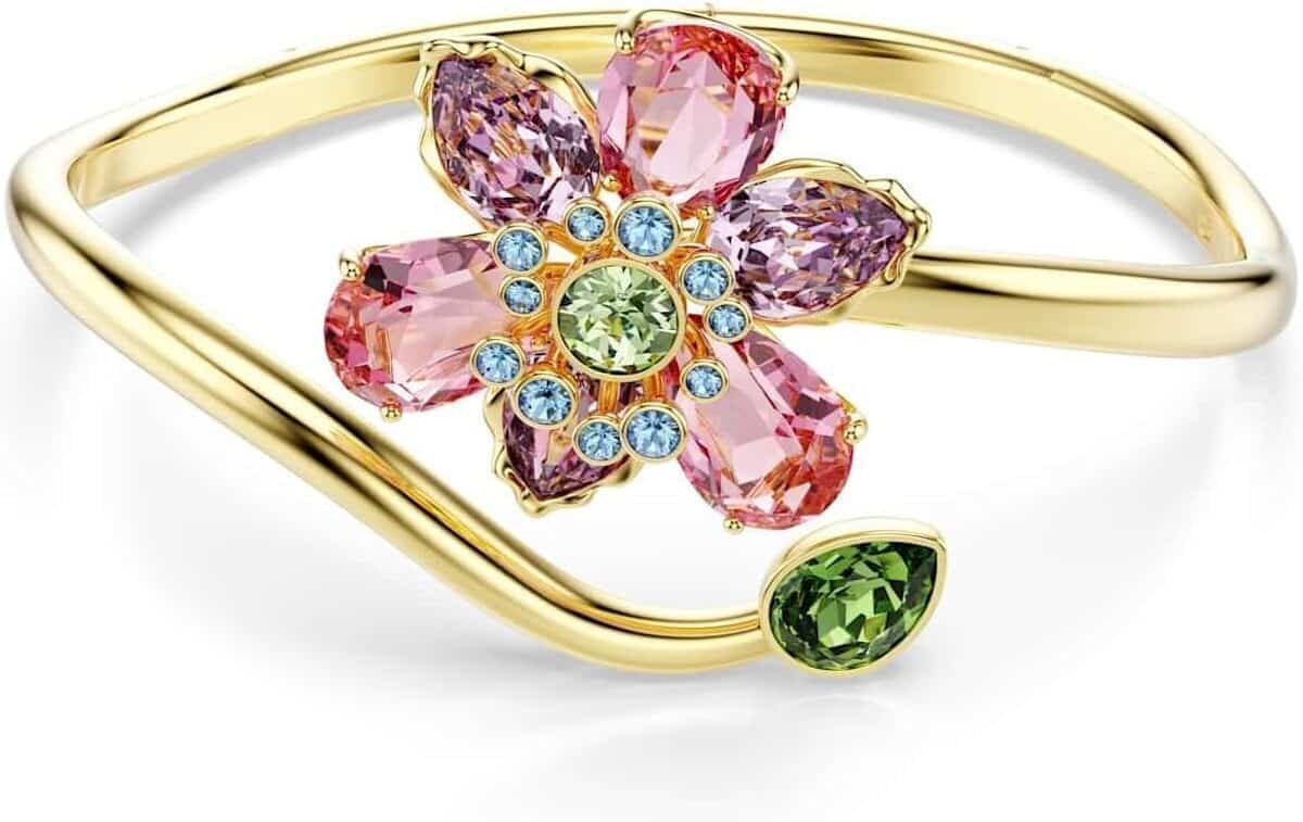 Avis : bracelet-jonc Idyllia Swarovski multicolore en fleur