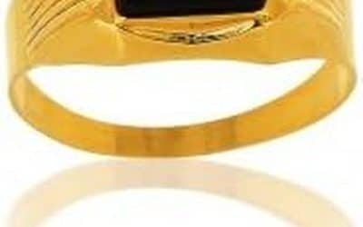 Avis : chevalière homme AvenueDuBijou en or jaune 18 carats et onyx carré