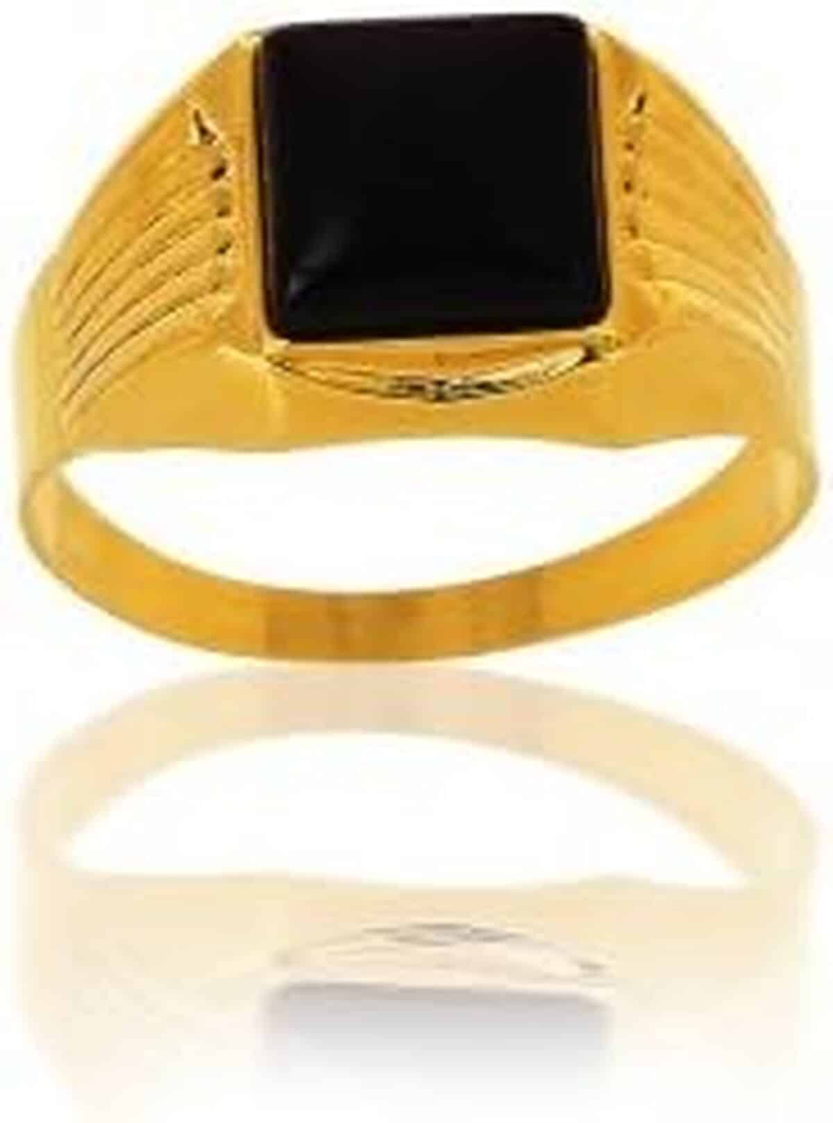 Avis : chevalière homme AvenueDuBijou en or jaune 18 carats et onyx carré