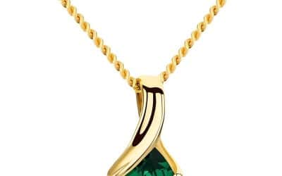 Avis : collier Orovi émeraude en or jaune 14 carats