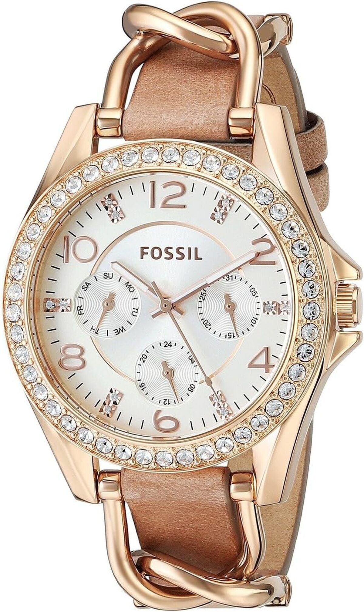 Avis sur la montre Fossil Riley or rose 38 mm
