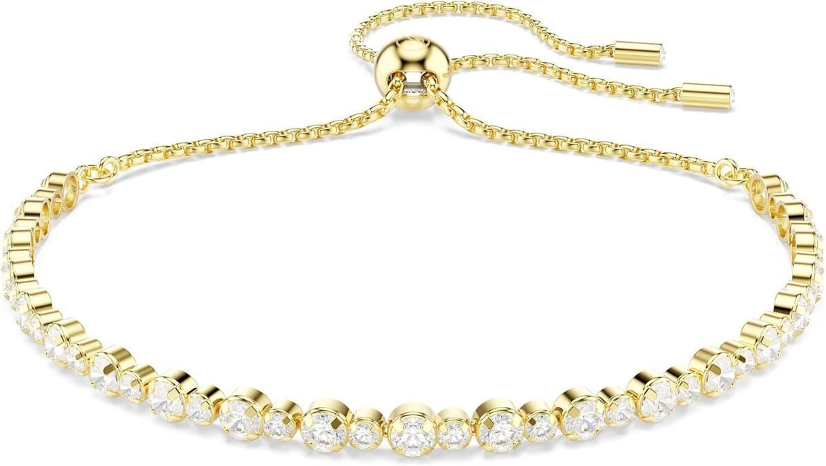 Avis sur le bracelet tennis Matrix or blanc de Swarovski